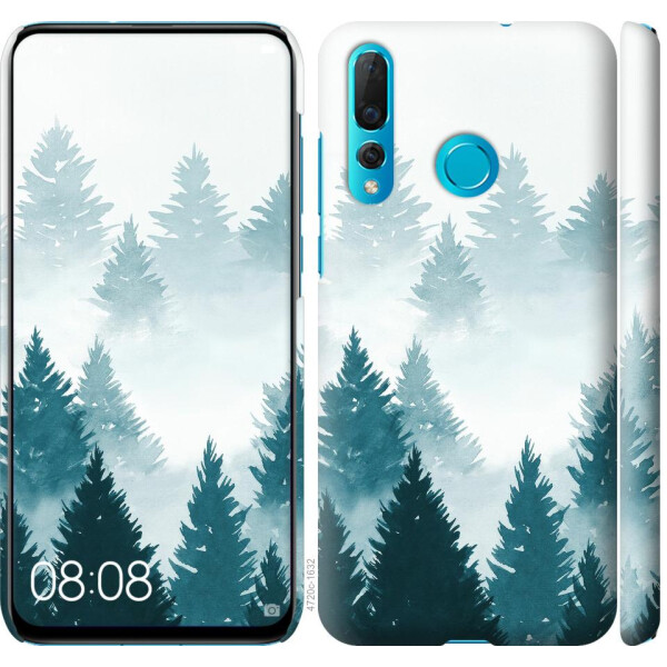 

Чехол на Huawei Nova 4 Акварельные Елки (04798)