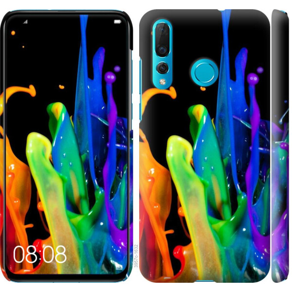 

Чехол на Huawei Nova 4 брызги краски (04798)