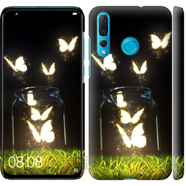 

Чехол на Huawei Nova 4 Светящиеся бабочки (04798)
