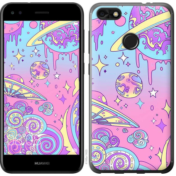 

Чехол на Huawei Nova Lite 2017 Розовая галактика (04798)