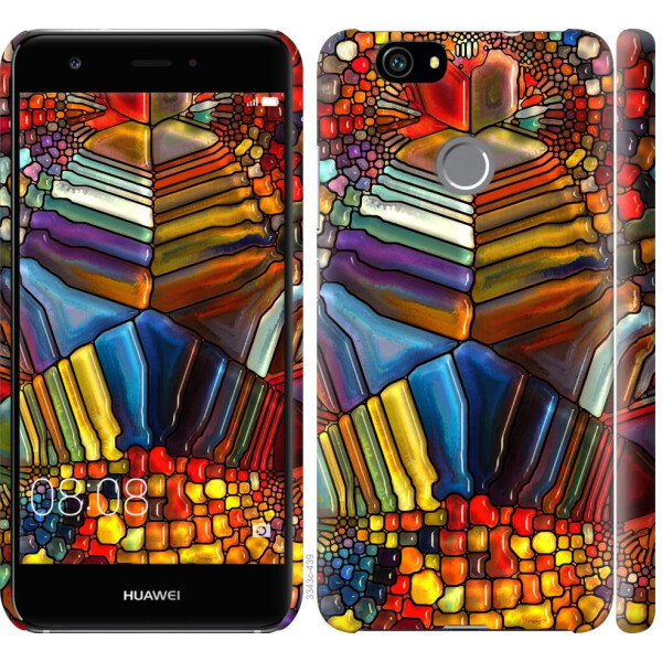 

Чехол на Huawei Nova Разноцветный витраж (04798)