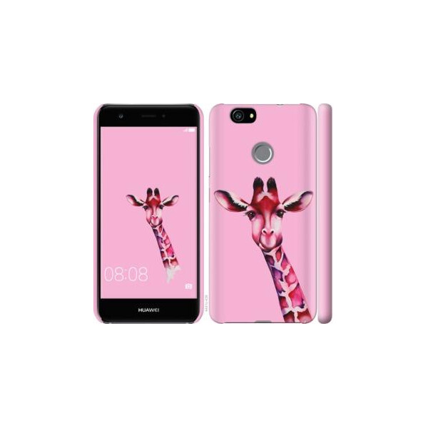 

Чехол на Huawei Nova Розовая жирафа (04798)