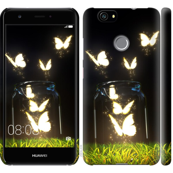 

Чехол на Huawei Nova Светящиеся бабочки (04798)