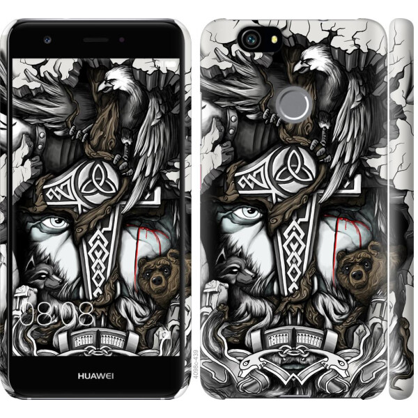 

Чехол на Huawei Nova Тату Викинг (04798)