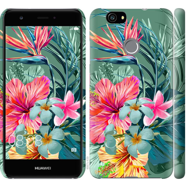 

Чехол на Huawei Nova Тропические цветы v1 (04798)