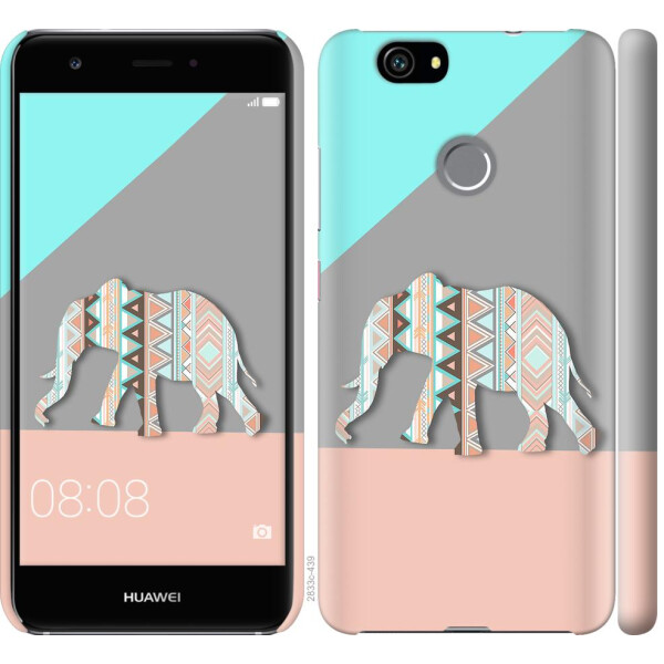 

Чехол на Huawei Nova Узорчатый слон (04798)