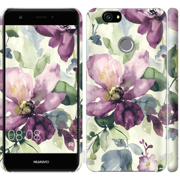 

Чехол на Huawei Nova Цветы акварелью (04798)