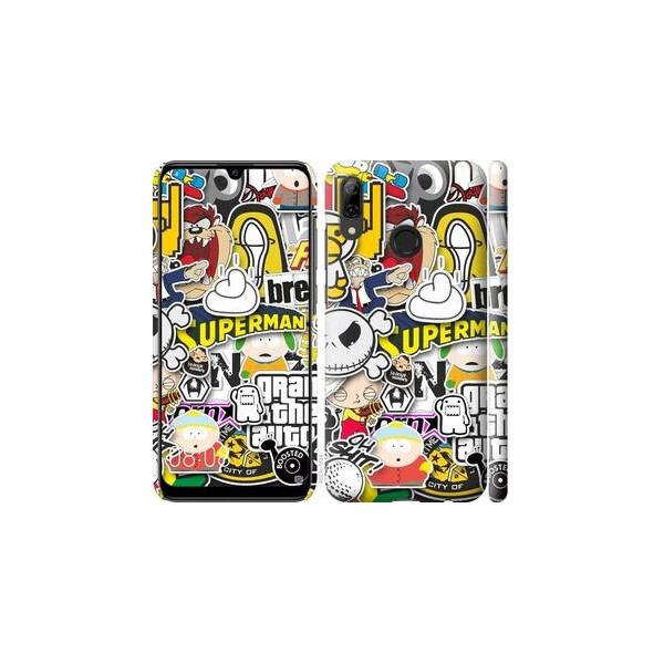 

Чехол на Huawei P Smart 2019 Popular logos (04798)