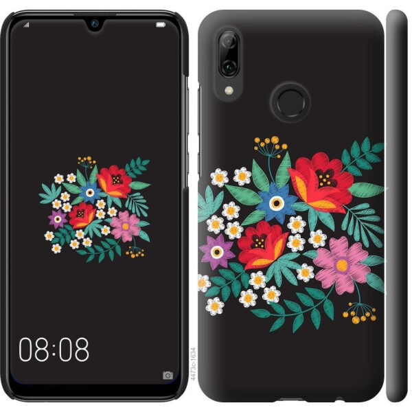 

Чехол на Huawei P Smart 2019 Вышитые цветы (04798)