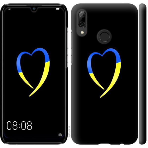 

Чехол на Huawei P Smart 2019 Жёлто-голубое сердце (04798)