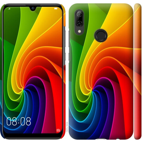 

Чехол на Huawei P Smart 2019 Радужный вихрь (04798)