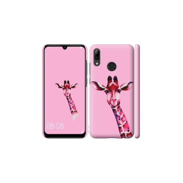 

Чехол на Huawei P Smart 2019 Розовая жирафа (04798)