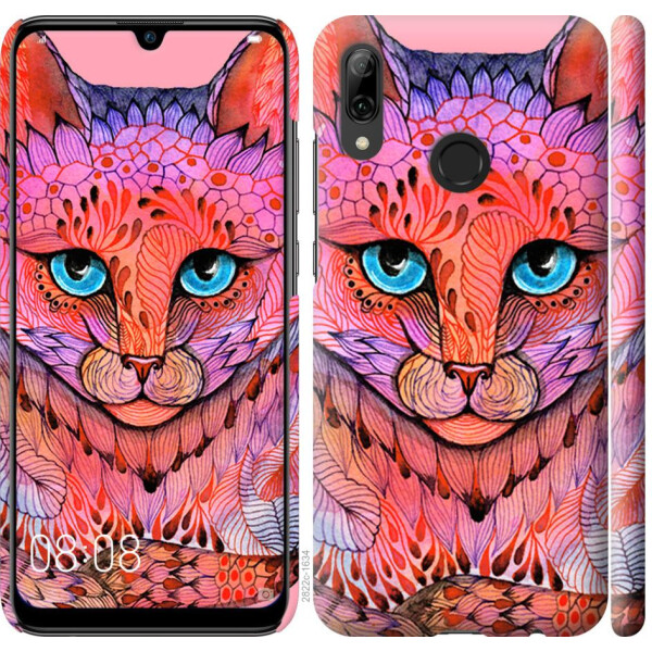 

Чехол на Huawei P Smart 2019 Узорчатая кошка (04798)