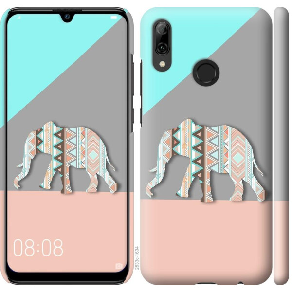 

Чехол на Huawei P Smart 2019 Узорчатый слон (04798)