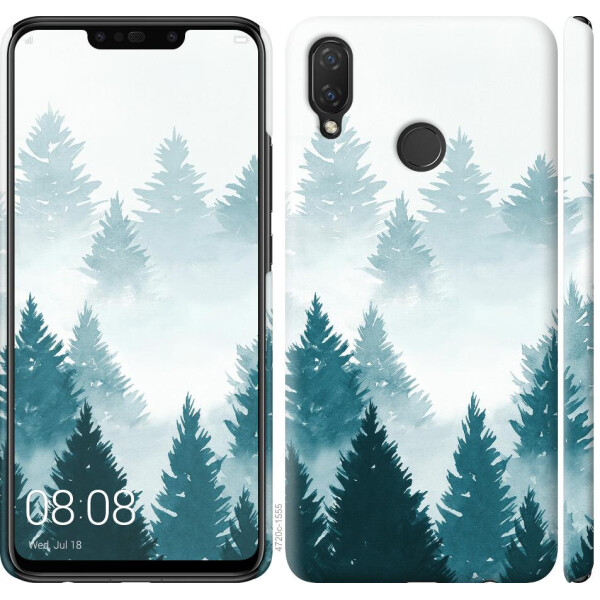 

Чехол на Huawei P Smart Plus Акварельные Елки (04798)