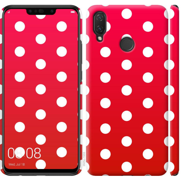 

Чехол на Huawei P Smart Plus Градиент, Горошек (04798)