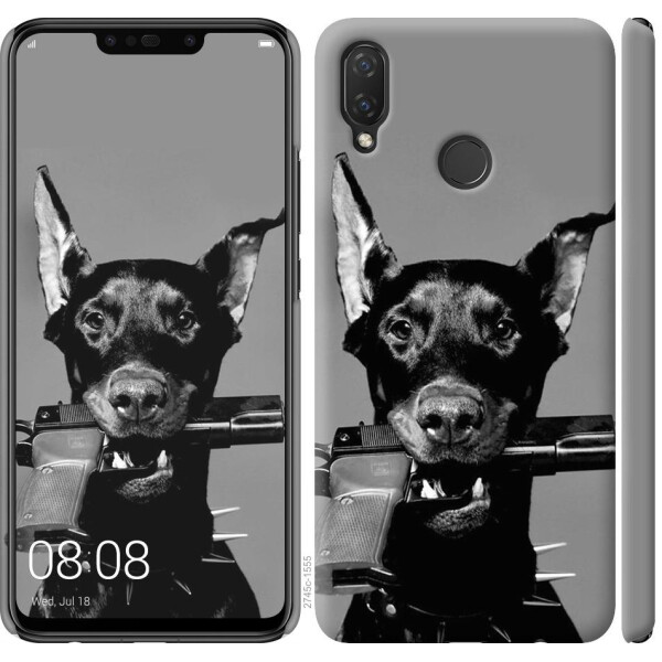 

Чехол на Huawei P Smart Plus Доберман (04798)