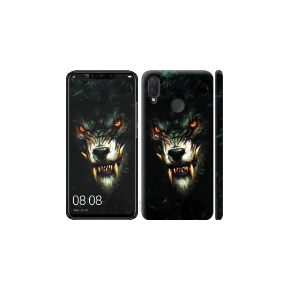 

Чехол на Huawei P Smart Plus Дьявольский волк (04798)