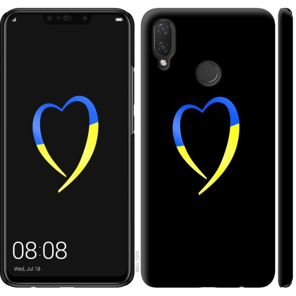 

Чехол на Huawei P Smart Plus Жёлто-голубое сердце (04798)