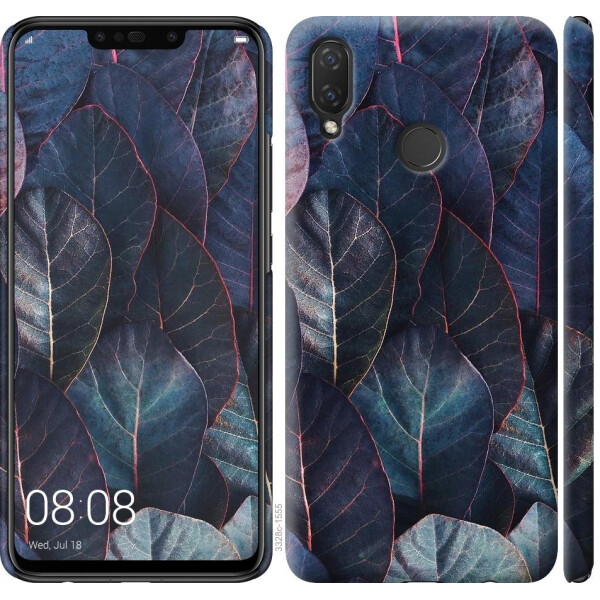 

Чехол на Huawei P Smart Plus Листья v3 (04798)