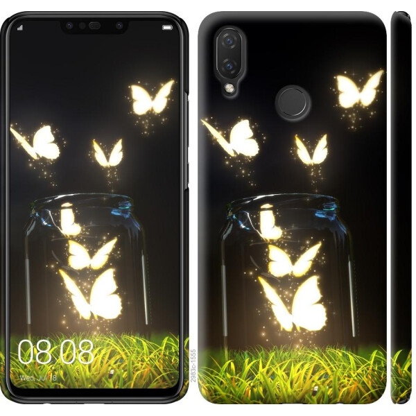 

Чехол на Huawei P Smart Plus Светящиеся бабочки (04798)