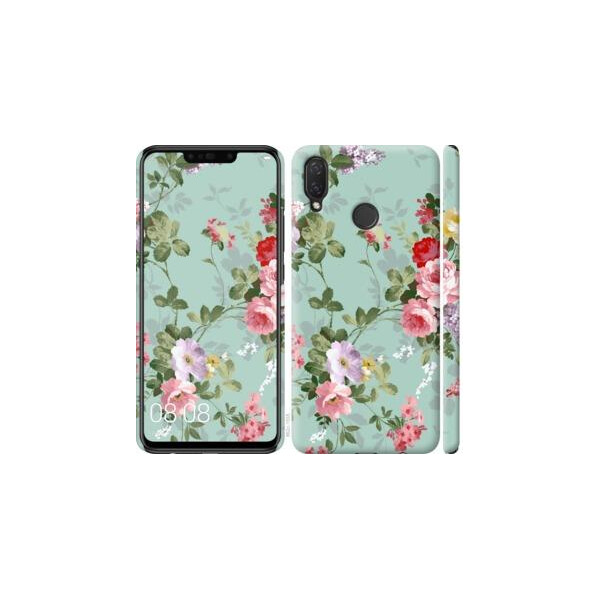 

Чехол на Huawei P Smart Plus Цветочные обои 2 (04798)