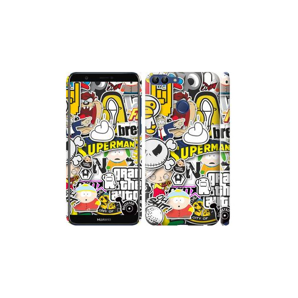 

Чехол на Huawei P Smart Popular logos (04798)