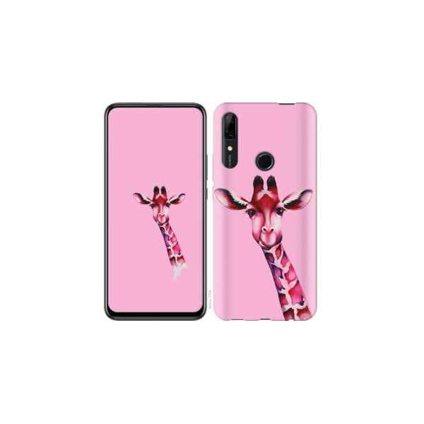 

Чехол на Huawei P Smart Z Розовая жирафа (04798)