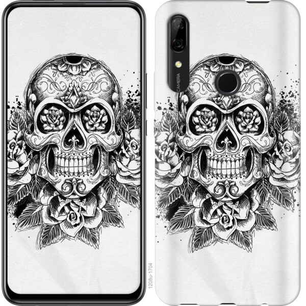 

Чехол на Huawei P Smart Z Череп и розы (04798)