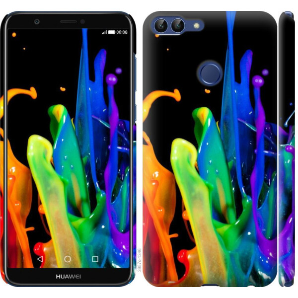 

Чехол на Huawei P Smart брызги краски (04798)