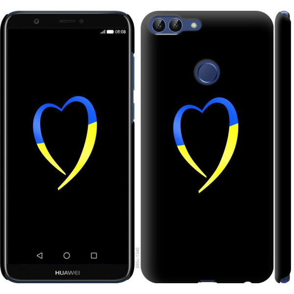 

Чехол на Huawei P Smart Жёлто-голубое сердце (04798)