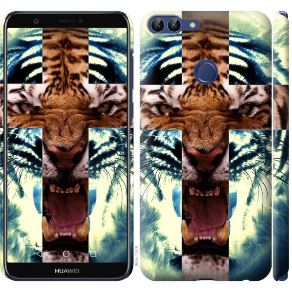 

Чехол на Huawei P Smart Злой тигр (04798)