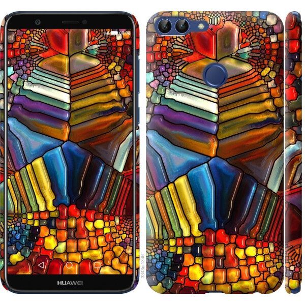 

Чехол на Huawei P Smart Разноцветный витраж (04798)