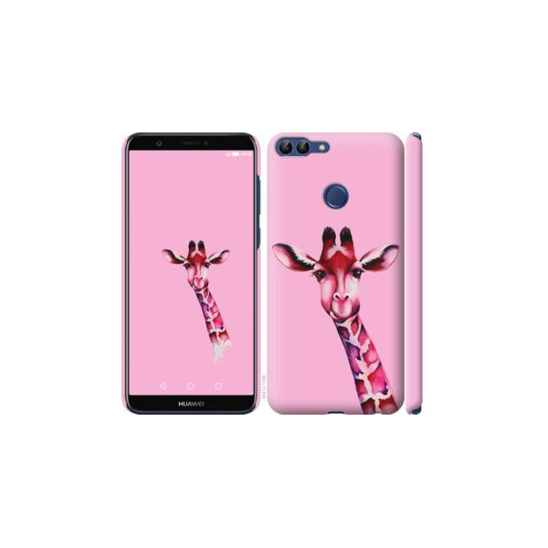 

Чехол на Huawei P Smart Розовая жирафа (04798)