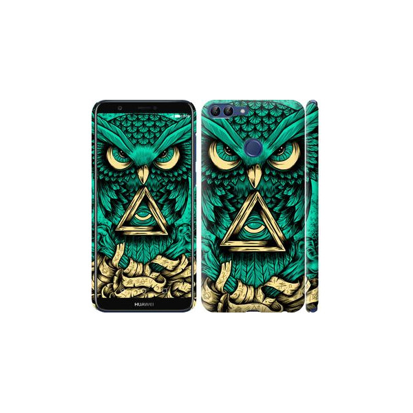 

Чехол на Huawei P Smart Сова Арт-тату (04798)