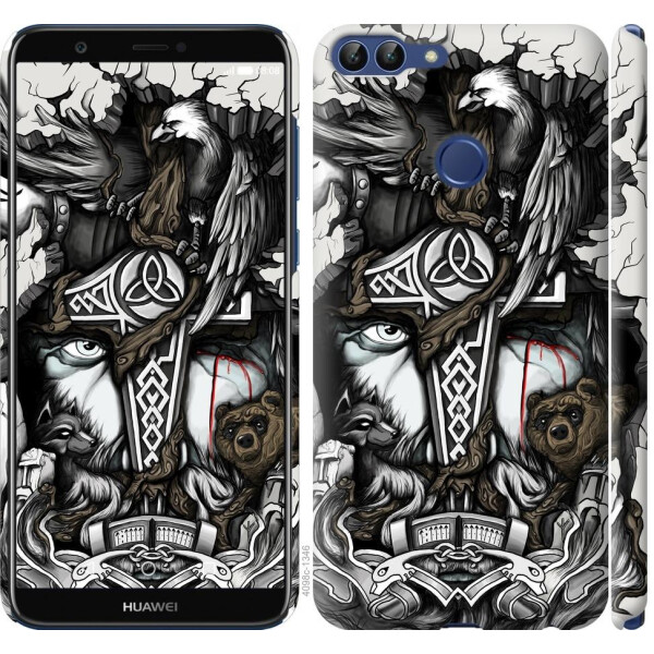 

Чехол на Huawei P Smart Тату Викинг (04798)