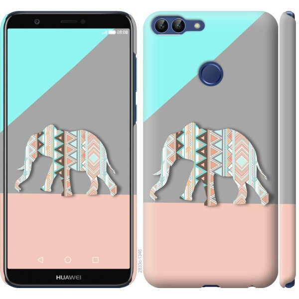 

Чехол на Huawei P Smart Узорчатый слон (04798)