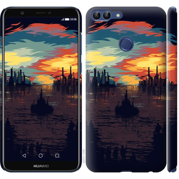 

Чехол на Huawei P Smart Череп-абстракция (04798)