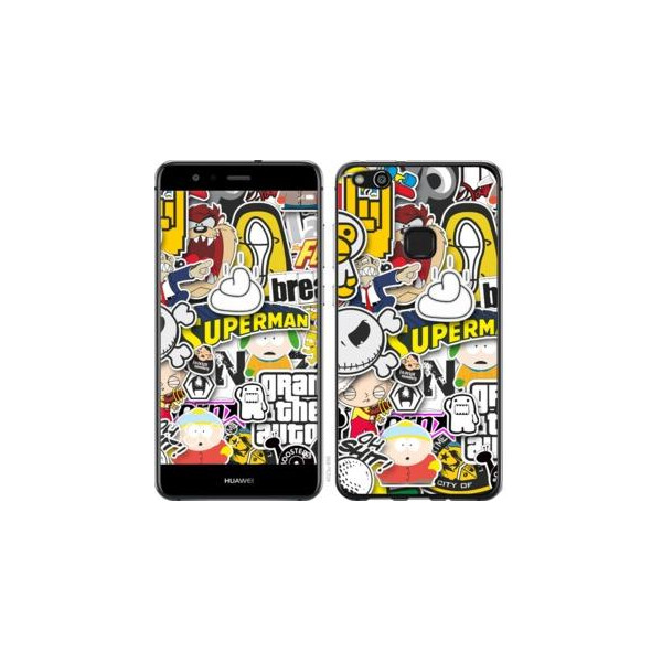 

Чехол на Huawei P10 Lite Popular logos (04798)