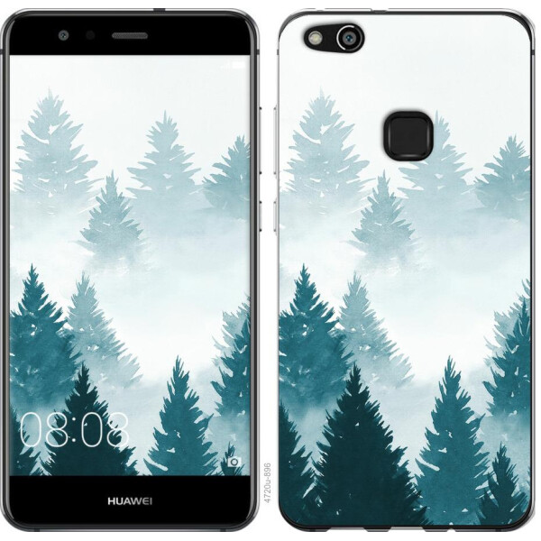 

Чехол на Huawei P10 Lite Акварельные Елки (04798)