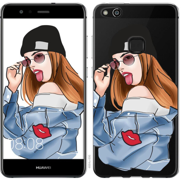 

Чехол на Huawei P10 Lite Девушка v3 (04798)