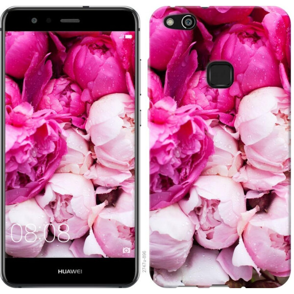 

Чехол на Huawei P10 Lite Розовые пионы (04798)
