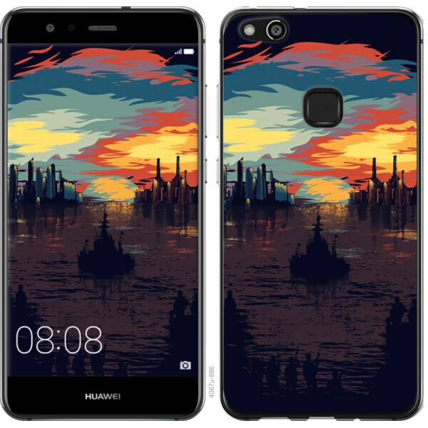 

Чехол на Huawei P10 Lite Череп-абстракция (04798)
