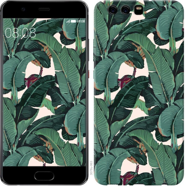 

Чехол на Huawei P10 Plus Банановые листья (04798)