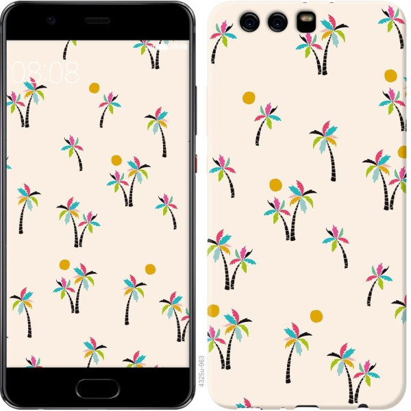 

Чехол на Huawei P10 Plus Пальмочки (04798)