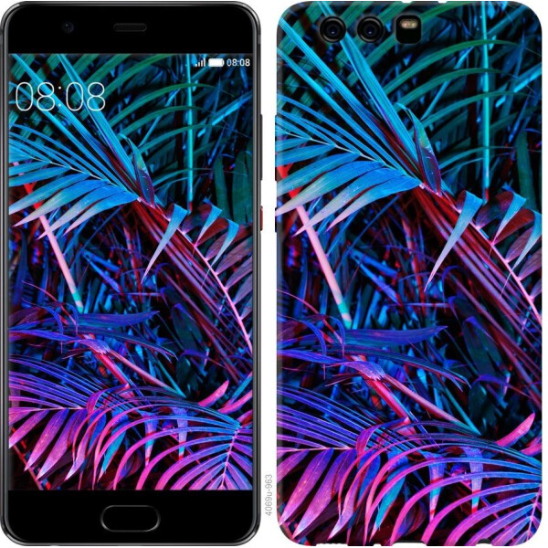 

Чехол на Huawei P10 Plus Папоротник под ультрафиолетом (04798)