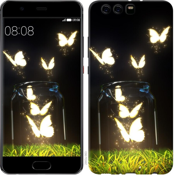 

Чехол на Huawei P10 Plus Светящиеся бабочки (04798)