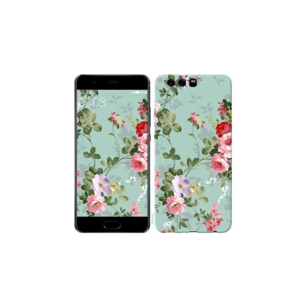 

Чехол на Huawei P10 Plus Цветочные обои 2 (04798)