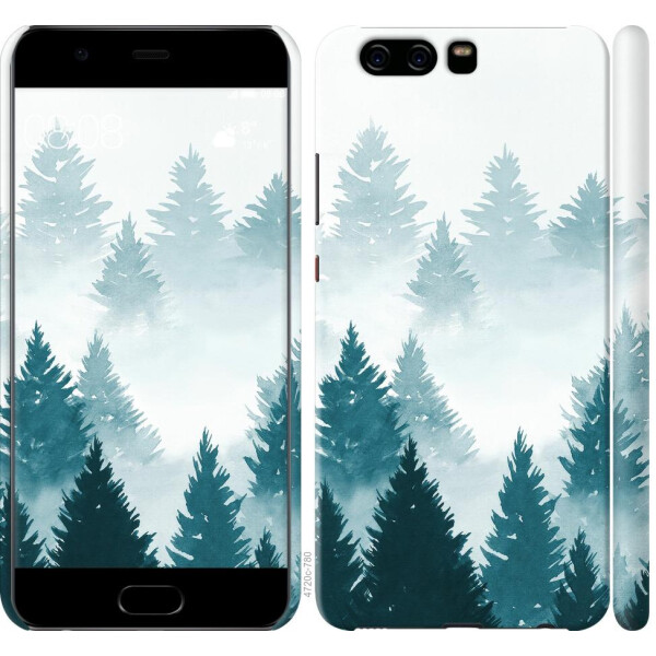 

Чехол на Huawei P10 Акварельные Елки (04798)