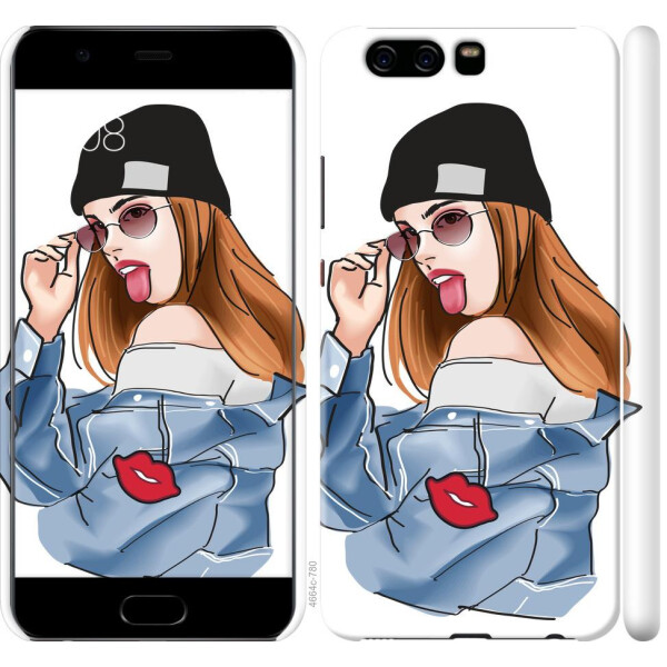 

Чехол на Huawei P10 Девушка v3 (04798)